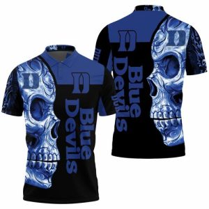 Duke Blue Devils NCAA Skull Polo Shirt PLS3123