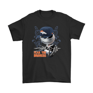 Fear The Denver Broncos Jack Skellington Halloween Unisex T-Shirt Kid T-Shirt LTS1278