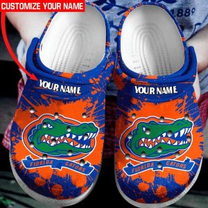 Florida Gators NCAAF Football Teams Custom Name Crocs Crocband Clog Comfortable Water Shoes BCL1626