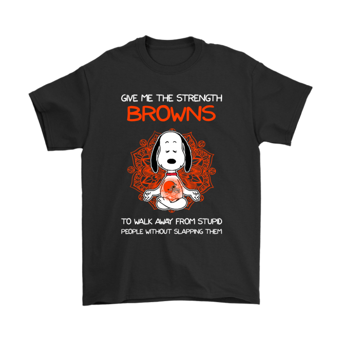 Give Me Strength Cleveland Browns To Not Slap People Snoopy Unisex T-Shirt Kid T-Shirt LTS2013