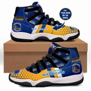 Golden State Warriors Champions Jordan Retro 11 Sneakers Shoes Personalized BJD110513