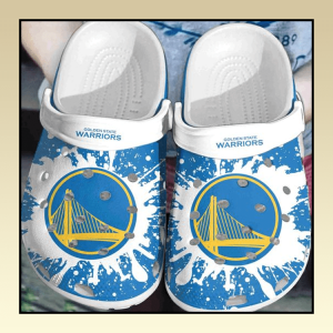 Golden State Warriors Crocs Crocband Clog Shoes BCL1051