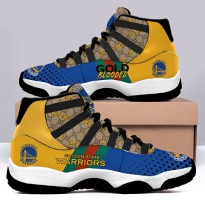 Golden State Warriors x Gucci Jordan Retro 11 Sneakers Shoes BJD110496