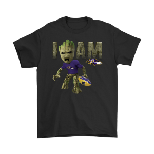 Groot I Am Baltimore Ravens Football Unisex T-Shirt Kid T-Shirt LTS228