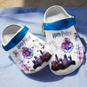 Harry Potter On White Theme Crocs Crocband Clog Comfortable Water Shoes BCL0120