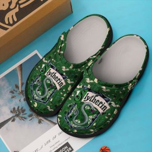 Harry Potter Slytherin Crocs Crocband Clog Comfortable Water Shoes In Green BCL1317