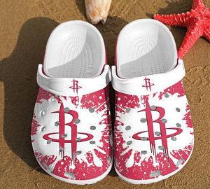 Houston Rockets Crocs Crocband Clog Comfortable Water Shoes BCL0147