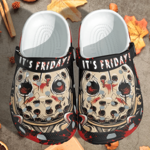 Its Friday Funny Jason Horror Halloween Crocs Crocband Clog Comfortable Water Shoes BCL1402