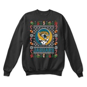 Jacksonville Jaguars X Grateful Dead Christmas Ugly Sweater Unisex T-Shirt Kid T-Shirt LTS2925