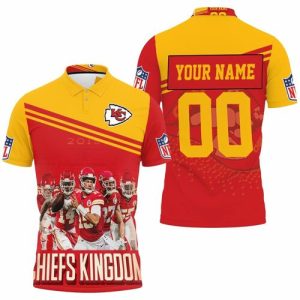 Kansas City Chiefs Kingdom AFC West Champions Division Super Bowl Personalized 1 Polo Shirt PLS3505