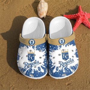 Kansas City Royals Crocs Crocband Clog Comfortable Water Shoes BCL0532