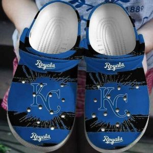 Kansas City Royals Crocs Crocband Clog Comfortable Water Shoes BCL1517