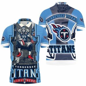 King Derrick Henry #22 Tennessee Titans AFC Sotuh Division Champions Super Bowl Polo Shirt PLS2983