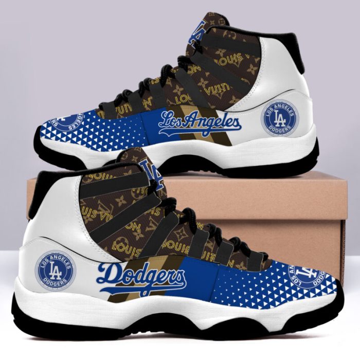 Los Angeles Dodgers x LV Jordan Retro 11 Sneakers Louis Vuitton Shoes BJD110530