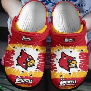 Louisville Cardinals Crocs Crocband Clog Comfortable Water Shoes BCL0911
