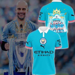 Manchester City Conquer The Champions League 2022/23 Printed Polo Shirt