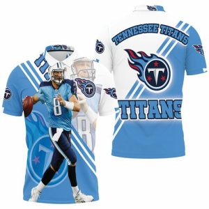 Marcus Mariota #8 Tennessee Titans AFC South Division Ship Super Bowl Polo Shirt PLS3498