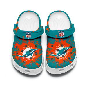 Miami Dolphins Crocs Clog Shoes Crocband Comfortable Unisex BCL0519