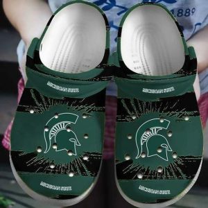 Michigan State Spartans Crocs Crocband Clog Comfortable Water Shoes BCL1107