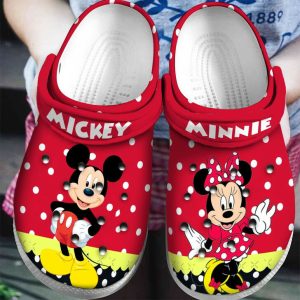 Mickey And Minne Unisex Crocs Crocband Clog Comfortable Water Shoes BCL0686
