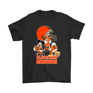 Mickey Donald Goofy The Three Cleveland Browns Football Unisex T-Shirt Kid T-Shirt LTS2028