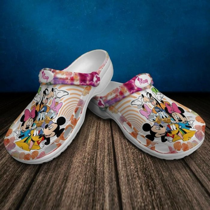 Mickey Mouse And Friend Colorful Crocs Crocband Clog Comfortable Water Shoes BCL0866