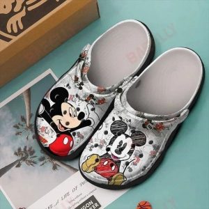 Mickey Mouse Comics Design Crocs Crocband Clog Comfortable Water Shoes BCL0403
