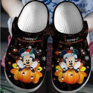 Mickey Mouse Halloween Crocs Crocband Clog Comfortable Water Shoes BCL1772