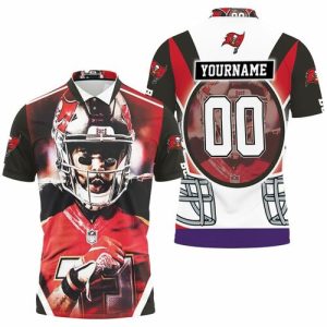 Mike Evans 13 Tampa Bay Buccaneers NFC South Champions Super Bowl Polo Shirt PLS3494