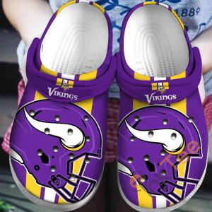 Minnesota Vikings Crocs Crocband Clog Comfortable Water Shoes BCL1744