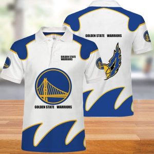 NBA Golden State Warriors Print Casual Summer 3D Polo Shirt PLS2843