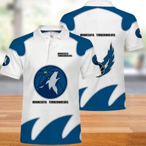 NBA Minnesota Timberwolves Print Casual Summer 3D Polo Shirt PLS2839