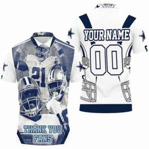 NFC East Division Champions Dallas Cowboys Super Bowl 2021 Thank You Fans Personalized Polo Shirt PLS3482