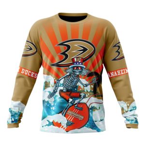NHL Anaheim Ducks Specialized Kits For The Grateful Dead Unisex Sweatshirt SWS1645