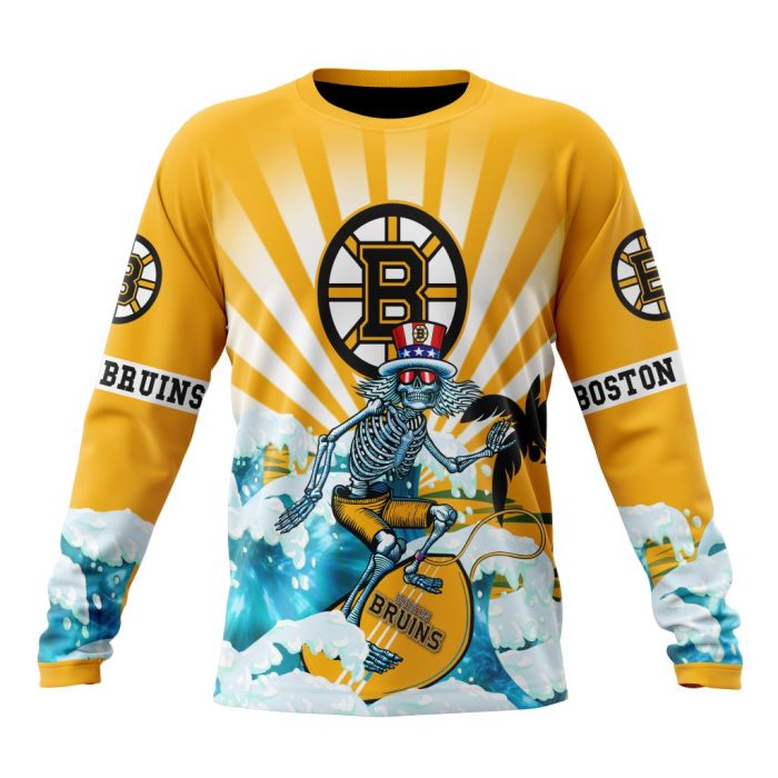 NHL Boston Bruins Specialized Kits For The Grateful Dead Unisex Sweatshirt SWS1647