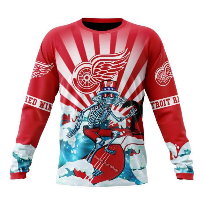 NHL Detroit Red Wings Specialized Kits For The Grateful Dead Unisex Sweatshirt SWS1655