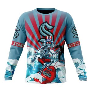 NHL Seattle Kraken Specialized Kits For The Grateful Dead Unisex Sweatshirt SWS1669