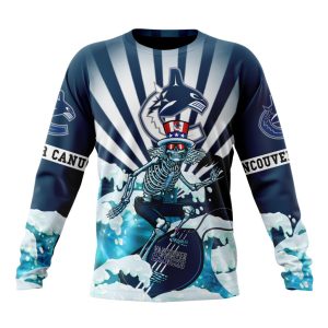 NHL Vancouver Canucks Specialized Kits For The Grateful Dead Unisex Sweatshirt SWS1673