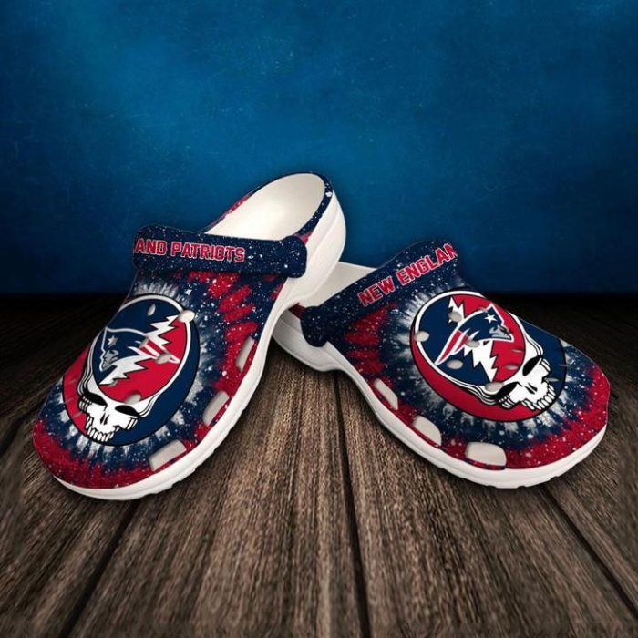 New England Patriots Navy Red Crocband Crocs Clogs BCL1215