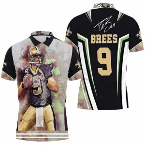 New Orleans Saints Drew Bees Legend Qustyleerback 3D Personalized Polo Shirt PLS3189