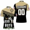 New Orleans Saints NFL Season Bless You Boys Who Dat Legends Personalized Polo Shirt PLS3486