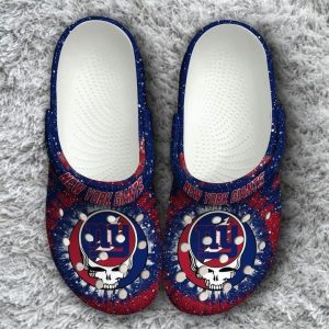 New York Giants Grateful Dead Crocs Crocband Clog Shoes BCL1245
