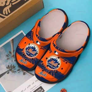 New York Mets Crocs Crocband Clog Comfortable Water Shoes BCL0752
