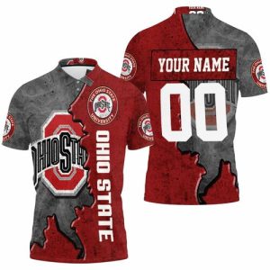 Ohio State Buckeyes Footballs Personalized Polo Shirt PLS3468