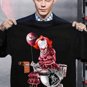 Pennywise Kansas City Chiefs Oakland Raiders Denver Broncos Los Angeles Chargeers Toilet Unisex T-Shirt Kid T-Shirt LTS1299