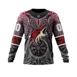 Personalized Arizona Coyotes Dark Norse Viking Symbols Unisex Sweatshirt SWS1686
