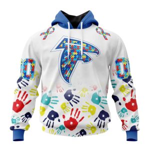 Personalized Atlanta Falcons Special Autism Awareness Hands Unisex Hoodie TH1096