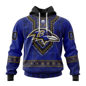 Personalized Baltimore Ravens Specialized Pattern Native Concepts Unisex Hoodie TH1101