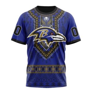 Personalized Baltimore Ravens Specialized Pattern Native Concepts Unisex Tshirt TS2955