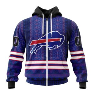 Personalized Buffalo Bills Specialized Pattern Native Concepts Unisex Zip Hoodie TZH0411
